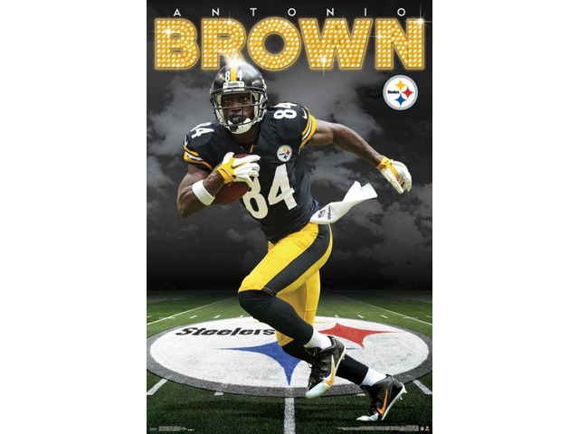 Pittsburgh Steelers - Antonio Brown Poster Print (22 x 34)