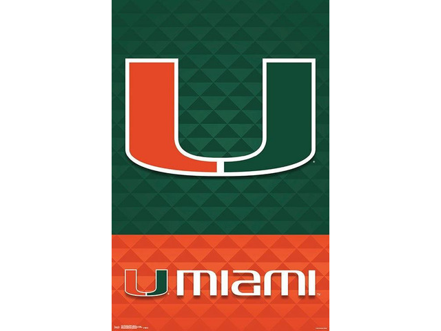 University Of Miami - Logo 18 Poster Print (22 x 34)