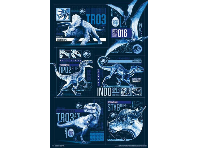 Jurassic World 2 - Grid Poster Print (22 x 34)