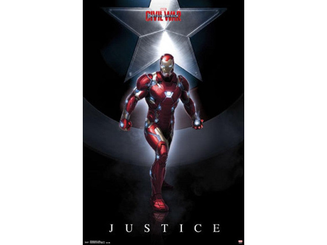 Captain America: Civil War - Justice Poster Print (22 x 34)