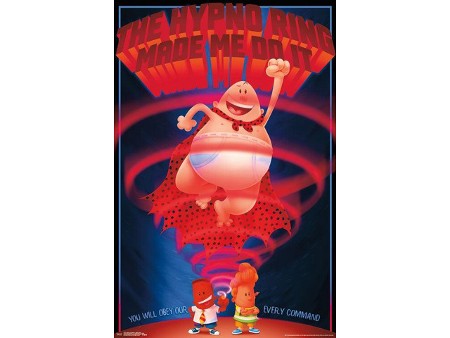 Captain Underpants - Hypno Ring Poster Print (22 x 34)