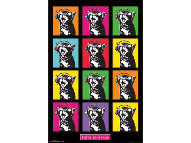 Kitten - Pop Grid Poster Print (24 x 36)