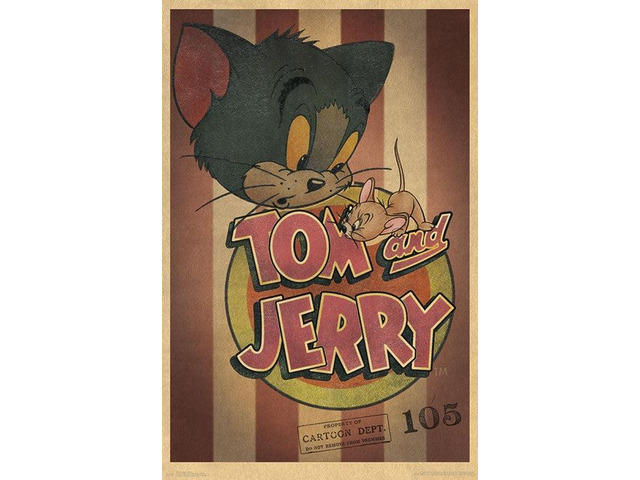 Tom And Jerry - Stripes Poster Print (22 x 34)