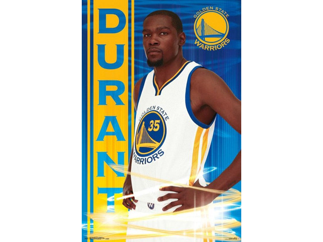 Golden State Warriors - Kevin Durant 16 Poster Print (22 x 34)