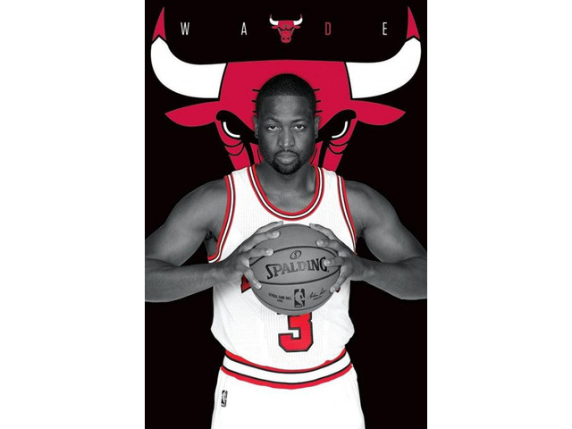 Chicago Bulls - Dwayne Wade 16 Poster Print By (22 x 34)