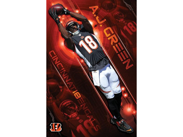 Cincinnati Bengals - A. J. Green 16 Poster Print (22 x 34)