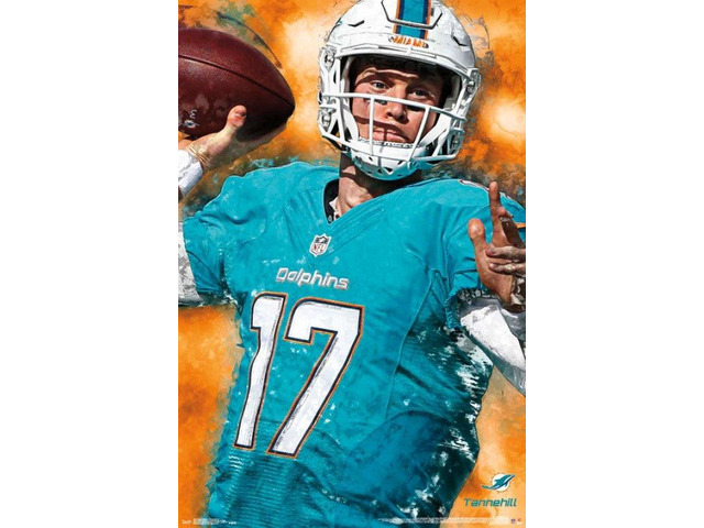 Miami Dolphins - Ryan Tannehill 16 Poster Print (22 x 34)