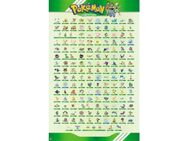 Pokemon - The Beings Grid Poster Print (22 x 34)