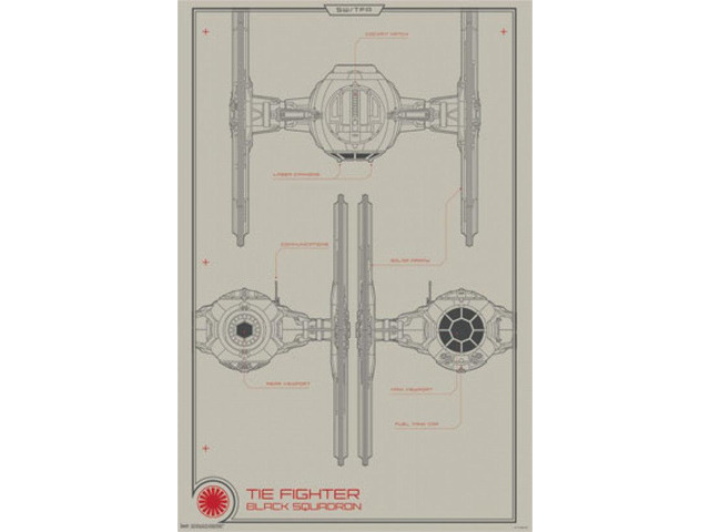 Collector - Star Wars The Force Awakens - Black Squadron (24X36) Poster Print (22 x 34)