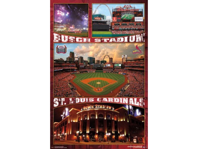 St. Louis Cardinals - Busch Stadium 16 Poster Print (22 x 34)
