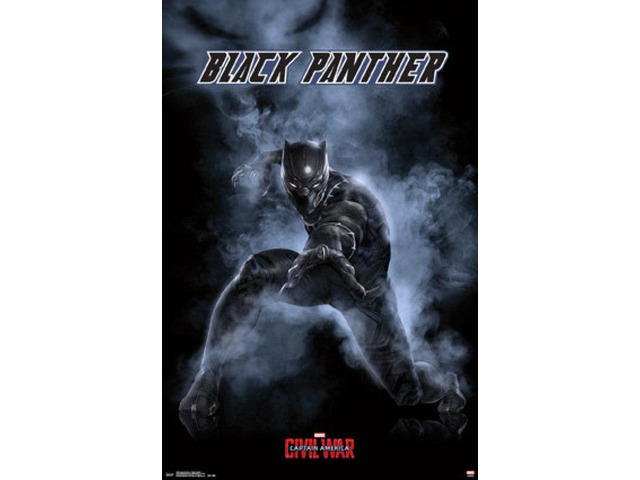 Captain America: Civil War - Black Panther Poster Print (22 x 34)