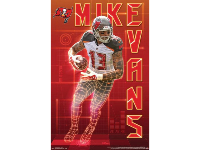 Tampa Bay Buccaneers - Mike Evans 16 Poster Print (22 x 34)
