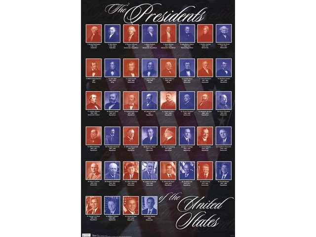 Presidents of the United States of America Poster Print (22 x 34)