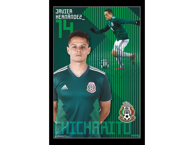Mexico National Soccer Team - Javier Hernandez Poster Print (22 x 34)