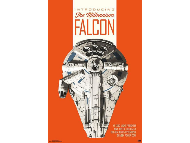 Han Solo - Millennium Falcon Poster Print (22 x 34)