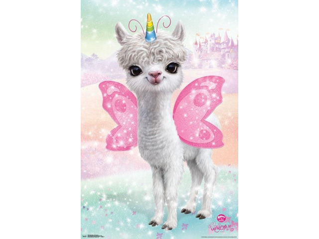 Animal Club - Llama Unicorn Poster Print (22 x 34)