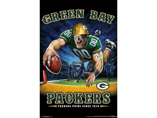 Green Bay Packers - End Zone Poster Print (22 x 34)