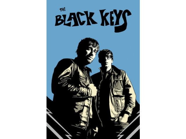 Black Keys Black & Blue Poster (24 x 36)