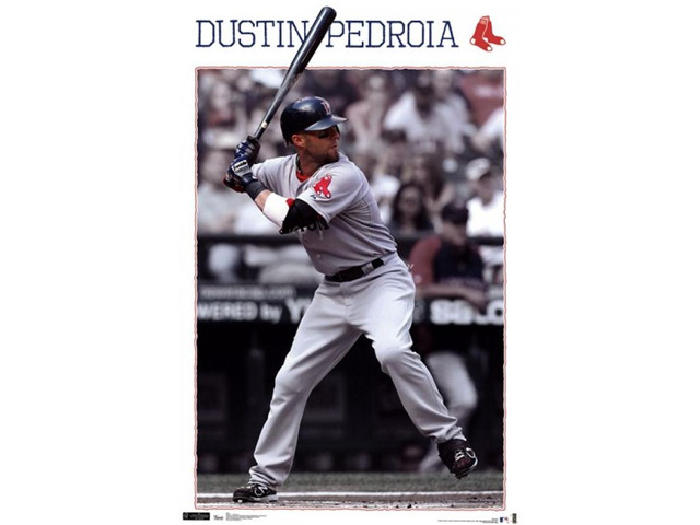 Red Sox - D Pedroia 12 Poster Print (22 x 34)