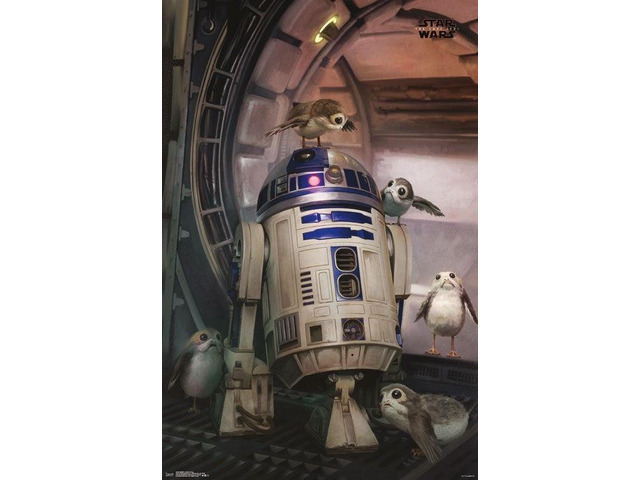 Star Wars The Last Jedi - Droid & Porg Poster Print (22 x 34)