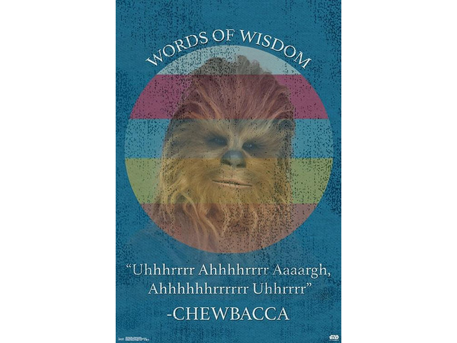 Star Wars - Chewbacca Quote Poster Print (22 x 34)