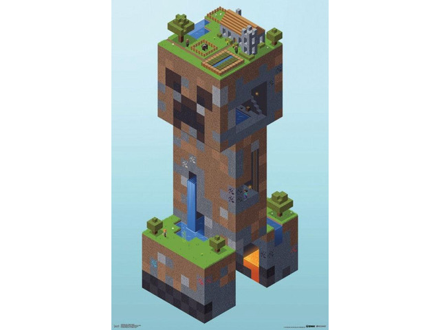 Minecraft - Creeper Village Poster Print (22 x 34)