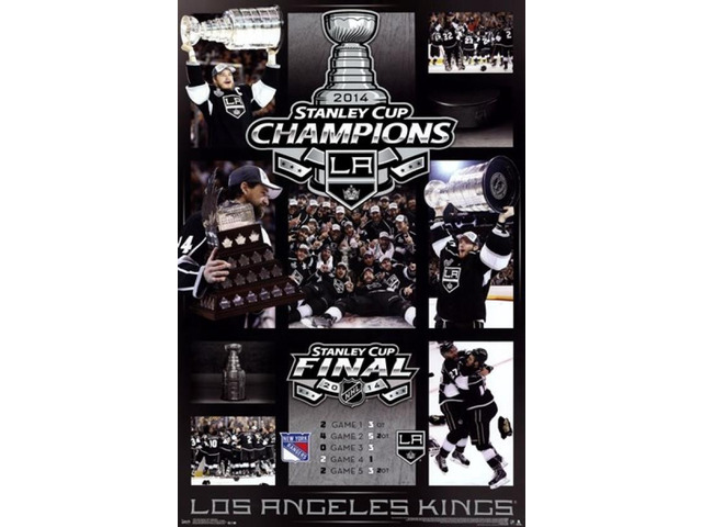 2014 Los Angeles Kings Stanley Cup - Celebration Poster Print (22 x 34)