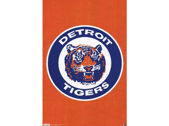 Tigers - Retro Logo 11 Poster Print (22 x 34)