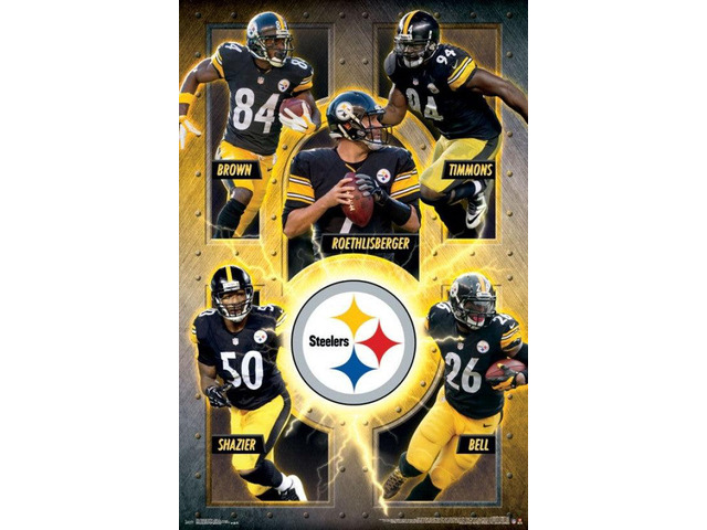 Pittsburgh Steelers - Team 16 Poster Print (22 x 34)