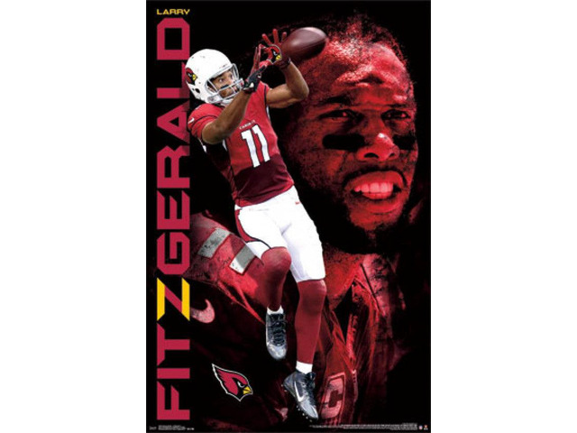 Arizona Cardinals - Larry Fitzgerald 14 Poster Print (22 x 34)