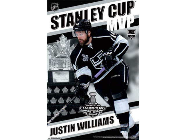 2014 Los Angeles Kings Justin Williams Stanley Cup - MVP Poster Print (24 x 36)