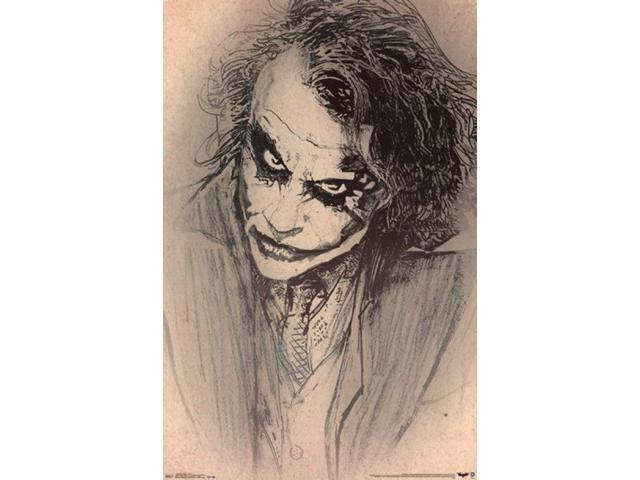 The Dark Knight - Joker Sketch Poster Print (24 x 36)
