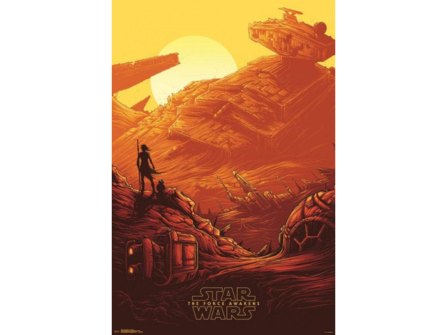 Star Wars The Force Awakens - Graveyard Poster Print (22 x 34)