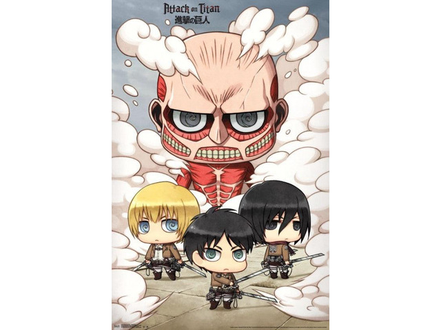 Attack on Titan - Chibi Group Poster Print (22 x 34)