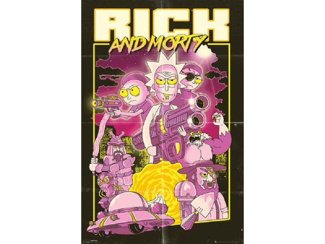 Rick and Morty - Action Movie Poster Poster Print (22 x 34)
