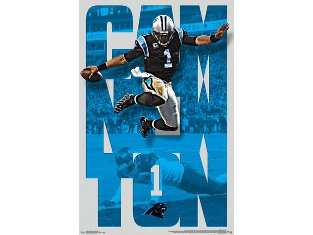 Carolina Panthers - Cam Newton 16 Poster Print (22 x 34)