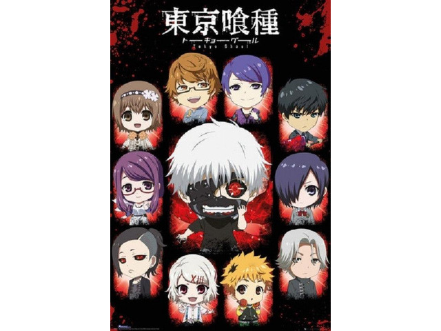 Tokyo Ghoul Chibi Characters Poster Print (22 x 34)