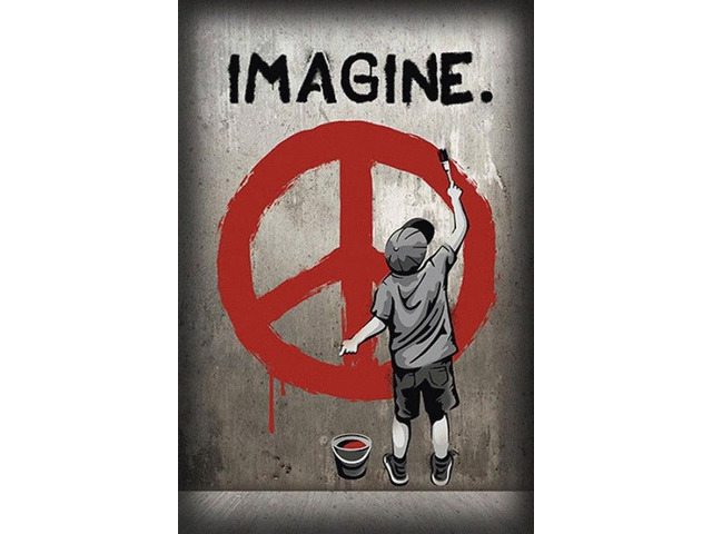 Imagine Peace Poster Print (22 x 34)