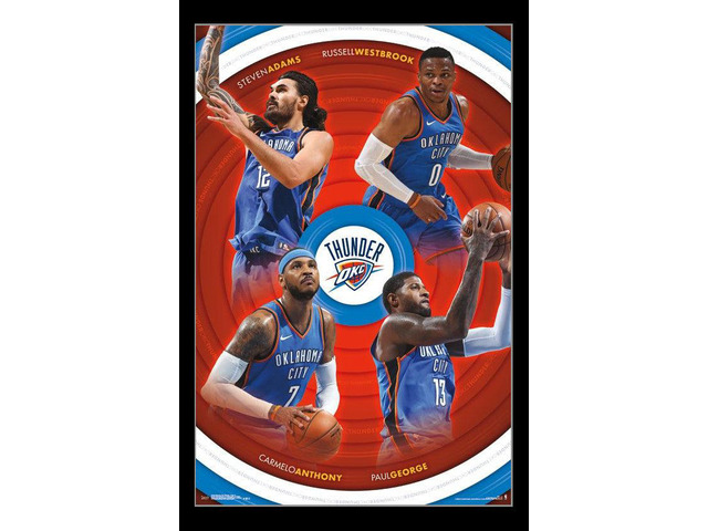 Oklahoma City Thunder - Team 17 Poster Print (22 x 34)