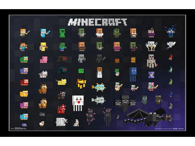 Minecraft - Sprites 2.0 Poster Print (34 x 22)