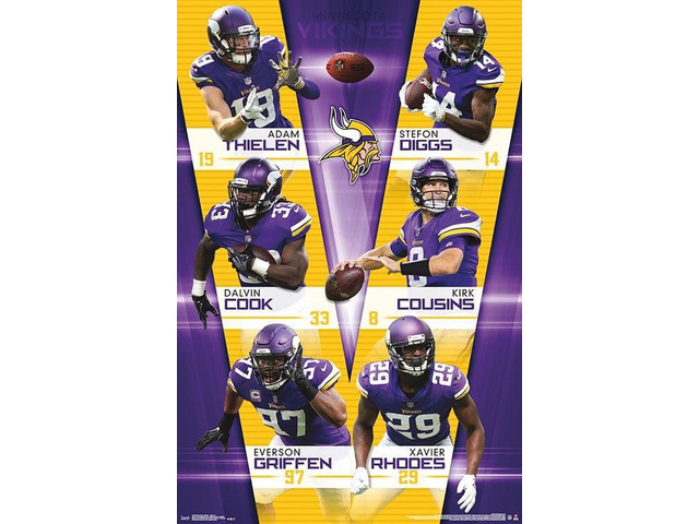 Minnesota Vikings - Team Poster Print (22 x 34)