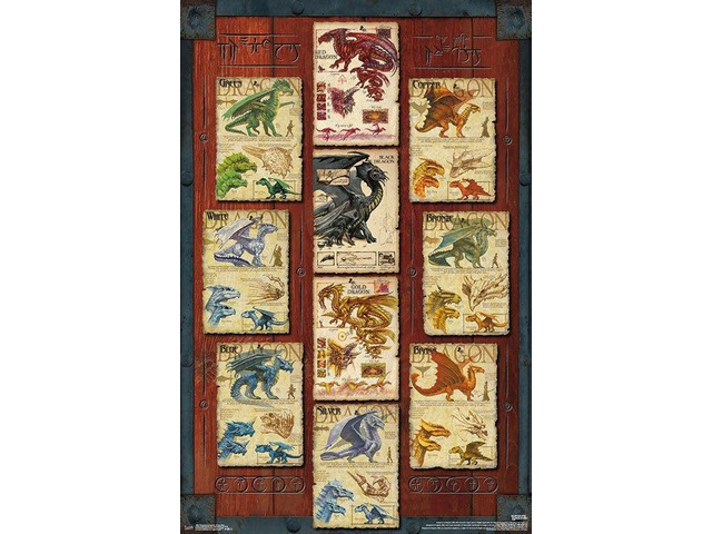 Dungeons and Dragons - Dragon Grid Poster Print (22 x 34)