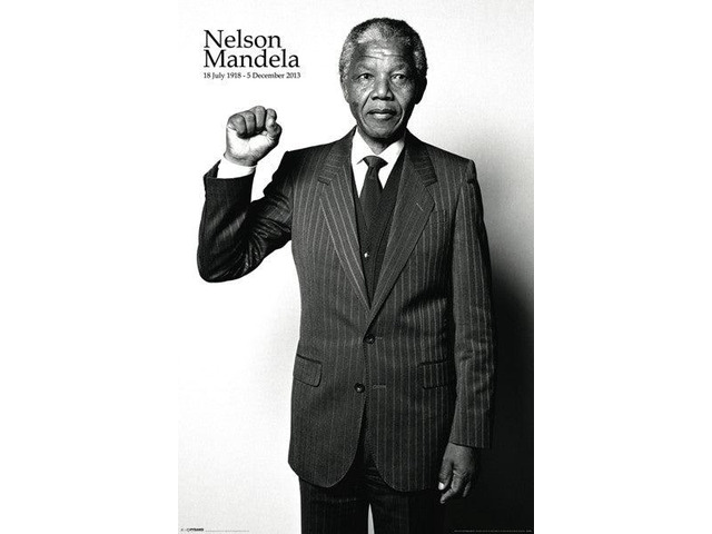 Nelson Mandela - Salute Poster Print (22 x 34)
