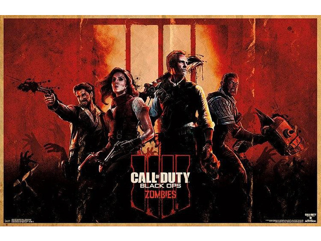 Call Of Duty Black Ops 4 - Zombie Key Art Poster Print (34 x 22)