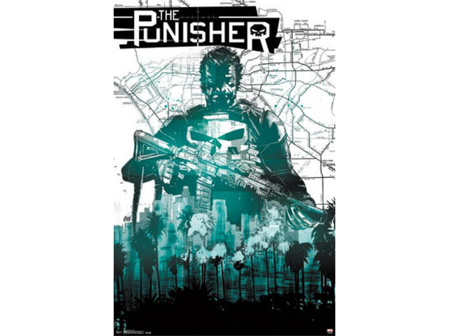 The Punisher - Map Poster Print (22 x 34)