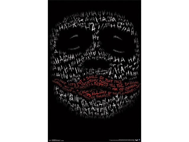 The Dark Knight - Joker Face Poster Print (24 x 36)