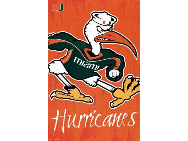 University of Miami - Logo 13 Poster Print (24 x 36)