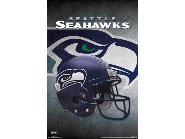 Seattle Seahawks - Helmet 16 Poster Print (22 x 34)