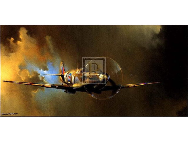 Spitfire Poster Print by Barrie A F Clark (16 x 12) - Item # ROSSPL3066