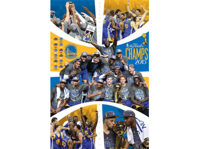 2015 Golden State Warriors NBA Finals - Celebration Poster Print (22 x 34)